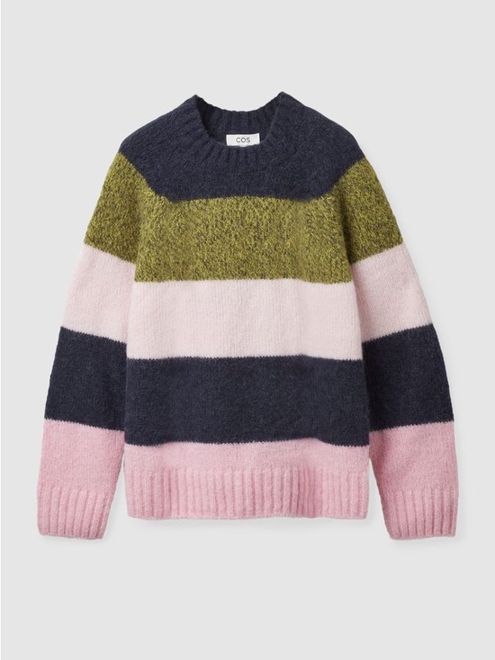 COS Sweaters - COS Alpaca Blend Striped Jumper Womens Size Small